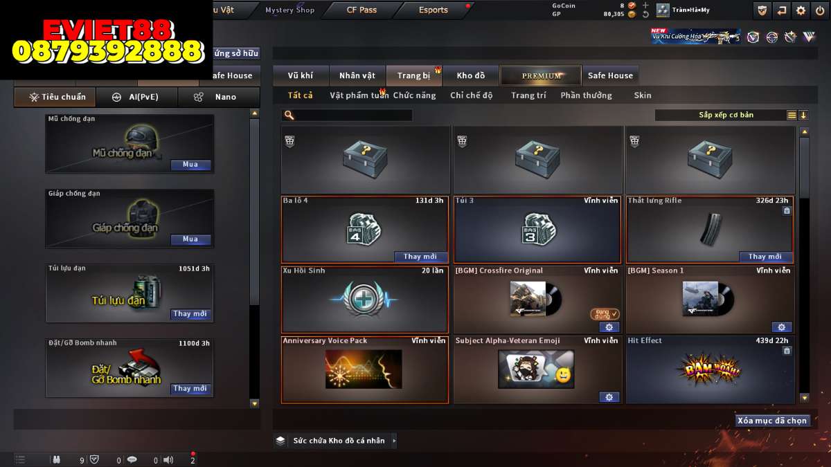 shop acc cf uy tin gia re